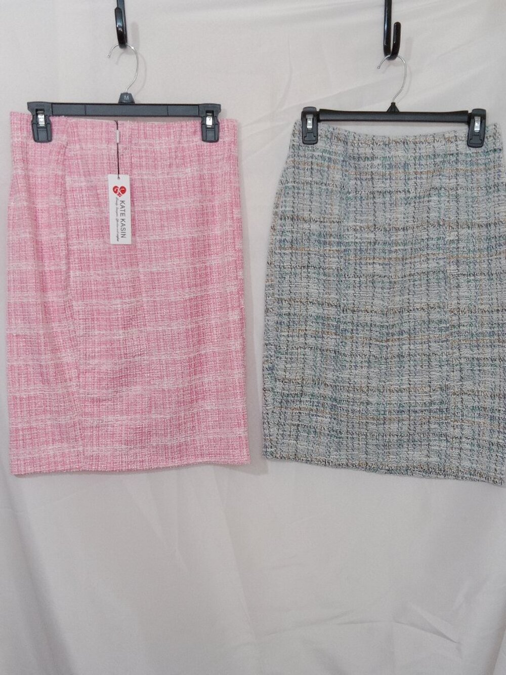 Kate Kasin Tweed Skirt Bundle Women’s Size M Pink NWT Multicolor Preppy Set